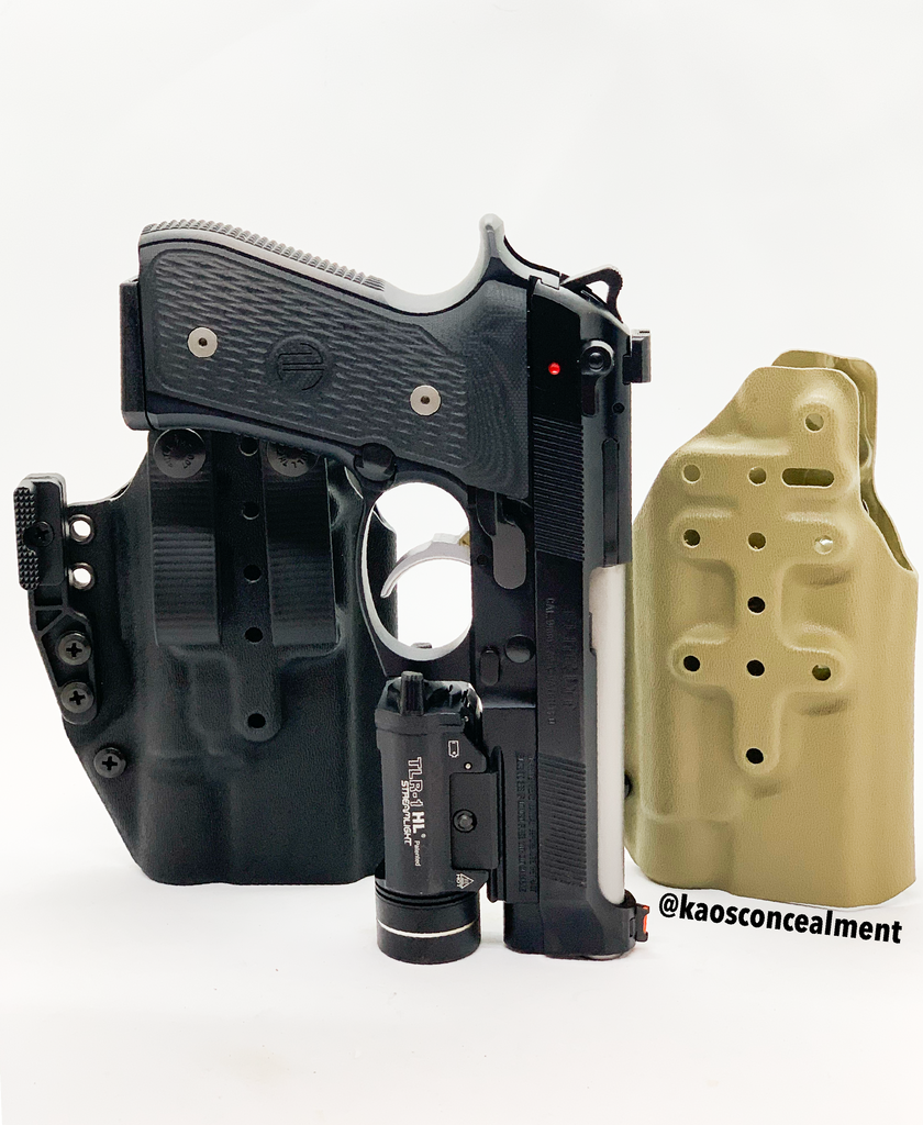 streamlight 88051 tactical flashlight holster Beretta 92G Elite LTT W/Streamlight TLR-1HL All-in-One Holster | Fusion Torch